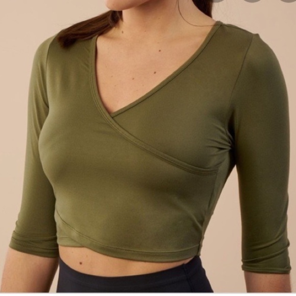 Gymshark Ballet Wrap Crop Top